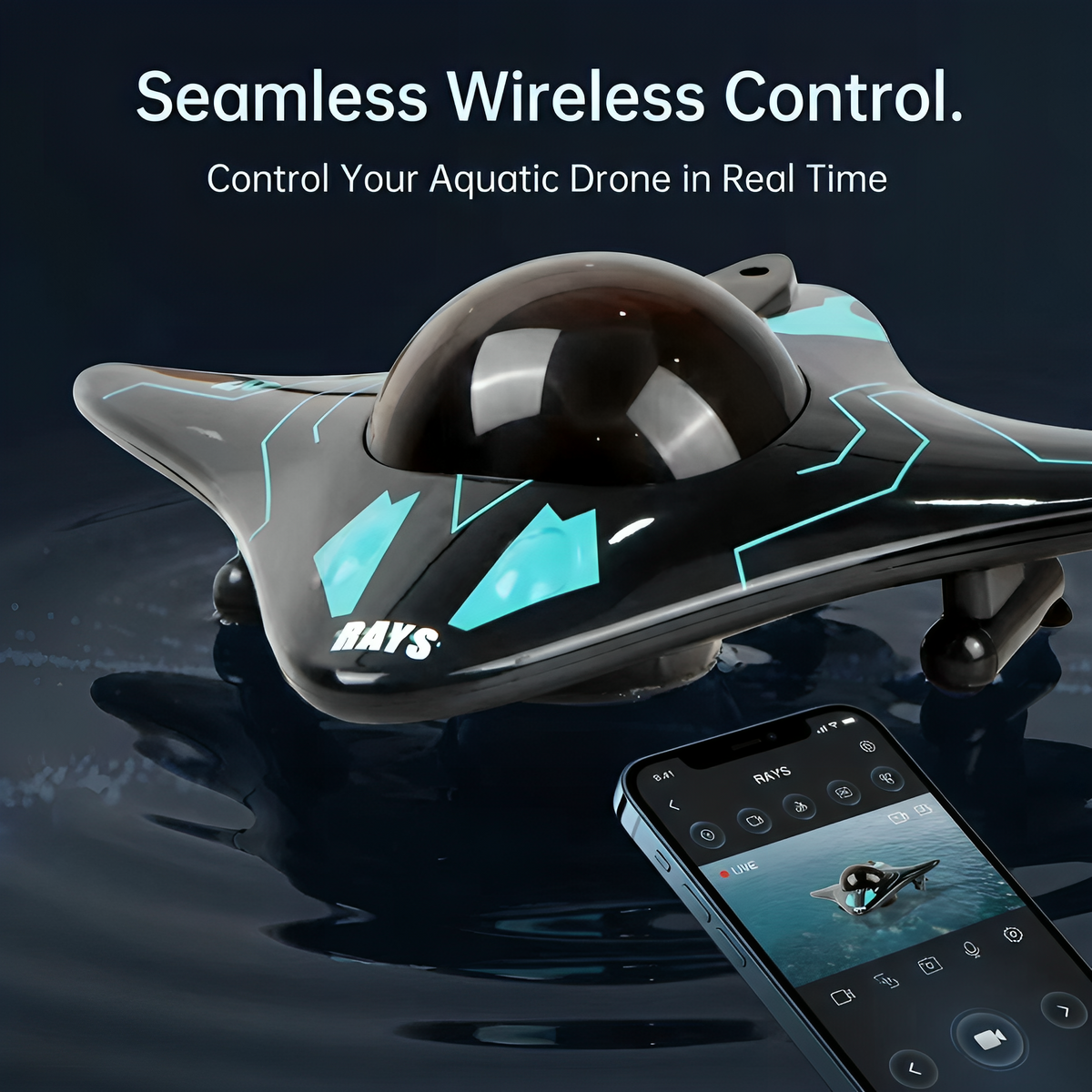 MantaVision™ - App Controlled RC Drone